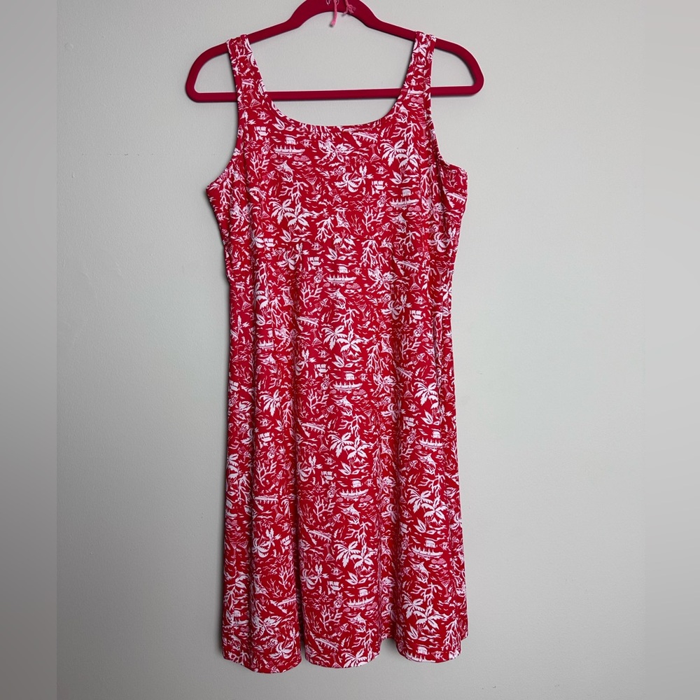 Columbia PFG - Dress - Red and White - Large